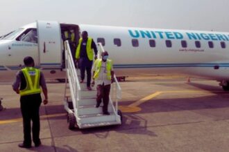 Unconscious man found on United Nigeria aircraft