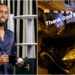 Another BBNaija star Emmanuel involved in car crash