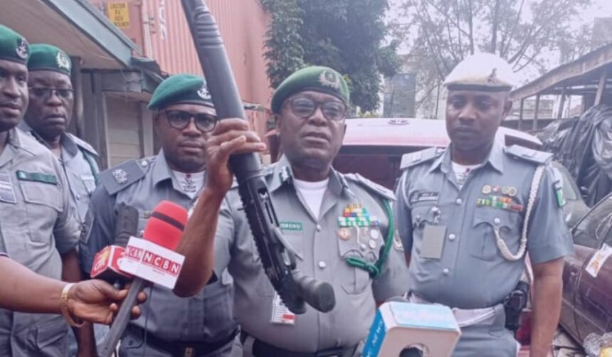 Customs seize ammunitions, military uniforms, foreign rice in Lagos