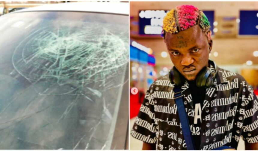 Angry Portable fights hoodlums for vandalising his Range Rover’s windscreen