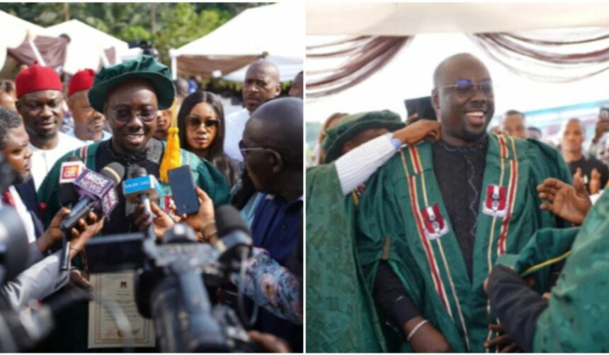 Billionaire businessman Obi Cubana bags doctorate degree from Enugu State University