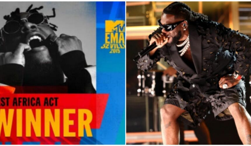 Burna Boy wins MTV award for Best Africa Act