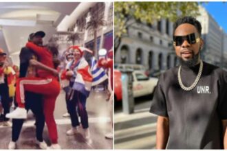 Patoranking’s mother welcomes him at Qatar airport after five years apart