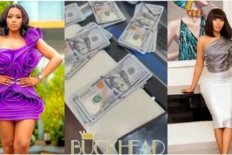 BBNaija star Mercy Eke flaunts dollar bills as she goes shopping in the U.S.