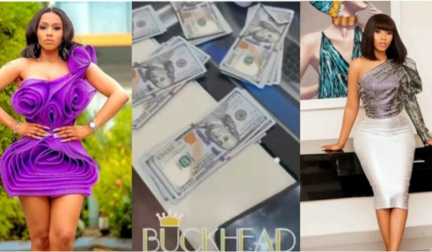BBNaija star Mercy Eke flaunts dollar bills as she goes shopping in the U.S.