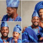 BBNaija’s Tobi Bakre and wife celebrate son’s first birthday with cute family photos