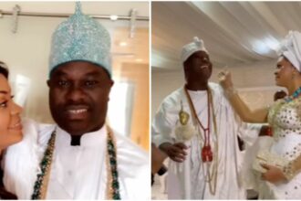 Ooni of Ife’s 3rd wife thanks him for making her heart’s desire come true