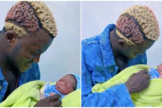 Portable celebrates as he welcomes son with his new baby mama