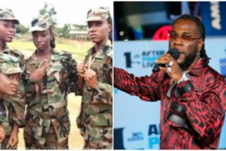 “I like her:” Singer Burna Boy shares his love encounter with beautiful Nigerian female soldier