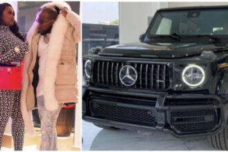New ride for wife: Video shows Chioma’s brand new G-wagon ready to be shipped to Lagos