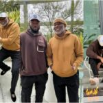 Veteran actor Richard Mofe-Damijo takes pictures of his handsome son