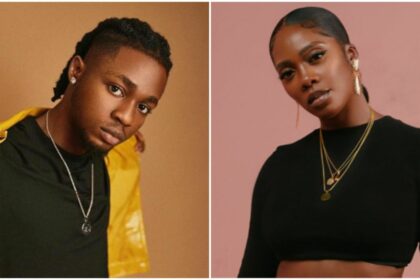 “Tiwa Savage don get have feelings for Omah lay” Reactions as Tiwa Savage vibes to Omah Lay’s hit track