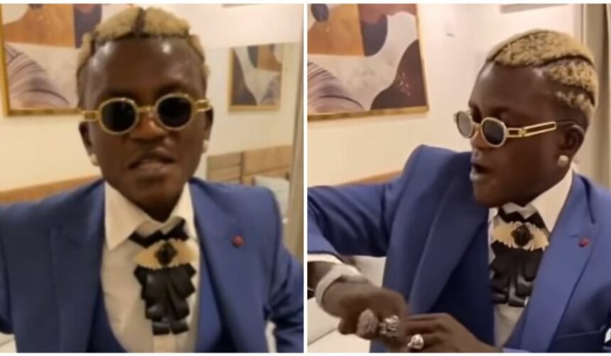 “I’m now a big man” – Singer Portable declares after wearing suit for the first time