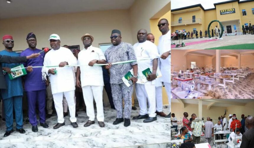 Abia governor builds world-class garment factory in Aba, facility to create hundreds of jobs