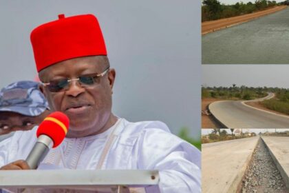 President Buhari commissions the longest concrete road in Nigeria