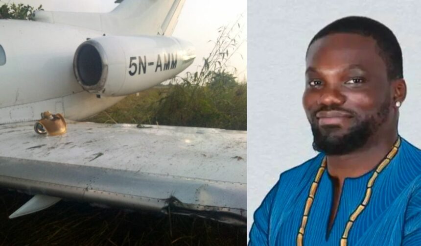 Plane carrying power minister which crash landed in Ibadan operates illegally in Nigeria, says prominent journalist