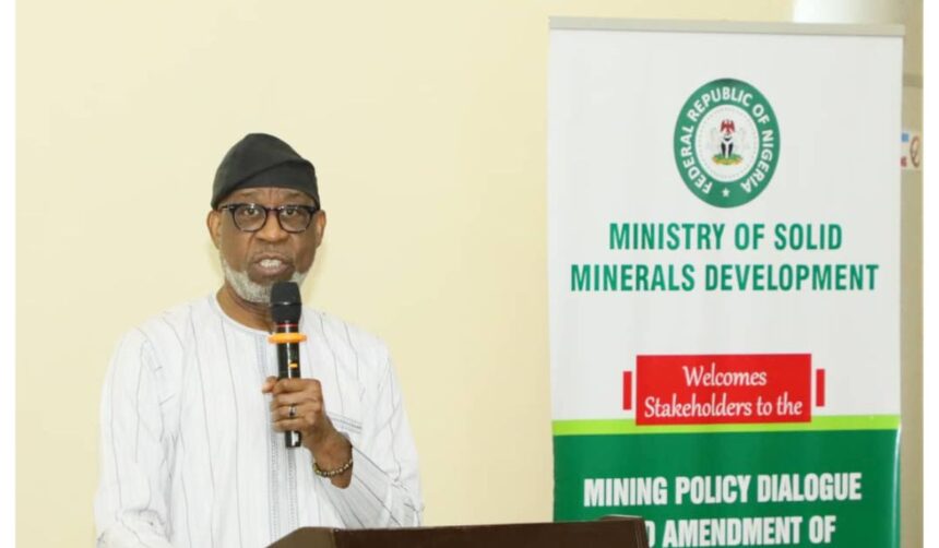 Minister Pledges New Mining Act to Maximize Economic Benefits from Nigeria's Solid Minerals Sector