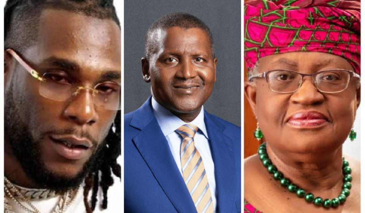Dangote, Burna Boy, Okonjo-Iweala Named Among 2025 Africa’s 100 Most Notable Peace Icons