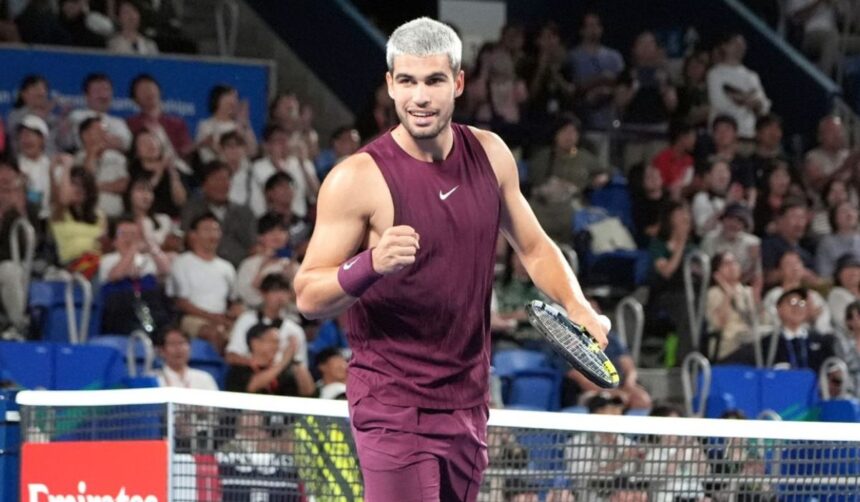 Carlos Alcaraz Lands in Riyadh, Gears Up for $6M Six Kings Slam Showdown